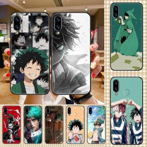 Anime My Hero Academia deku Phone case For Huawei Honor 6 7 8 9 10 10i 20 A C X Lite Pro Play black 3D funda trend coque art
