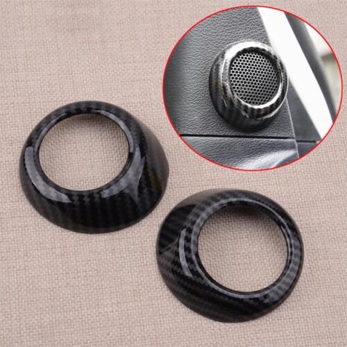 CITALL 1 Pair Car Front Door Stereo Speaker Cover Trim Frame Decoration Fit for Toyota Tundra 2014 2015 2016 2017 2018 2019