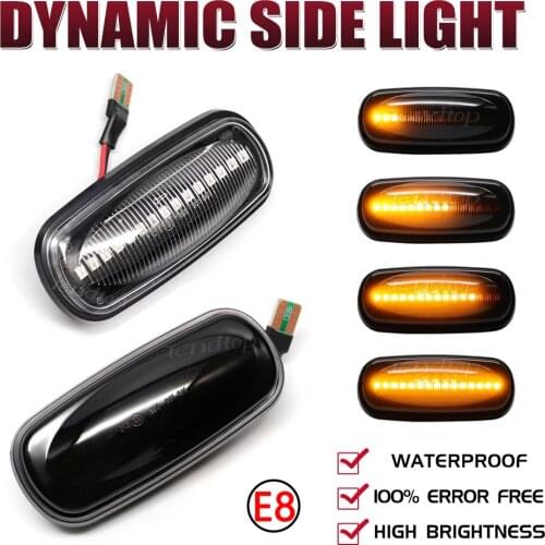 For Land Rover Discovery 2 1999-2004 Defender Freelander 1 2002-2005 Dynamic Blinker LED Turn Signal Side Marker Car Lights