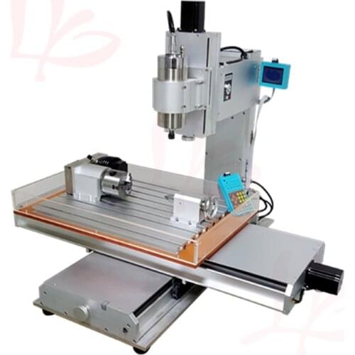 Pillar type CNC Wood carving machine 6040 cnc milling machine with rotary axis 1500w woodworking lathe machine