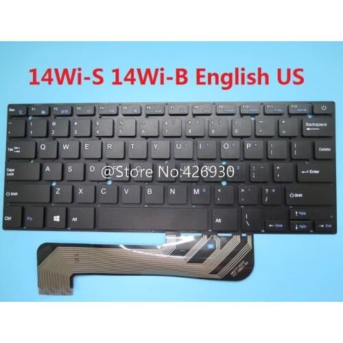Laptop Keyboard For UMAX For VisionBook 14Wi-S 14Wi-B 14Wg Plus English US Black Without Frame New