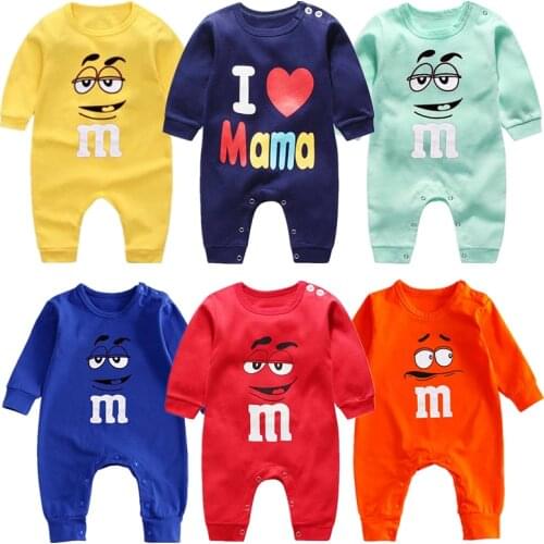2021 Cheap Costume Autumn Cotton Boy Clothes Romper Newborn Baby Girl Clothing Infant Jumpsuit Cartoon Home Wear Pajamas 0-24m
