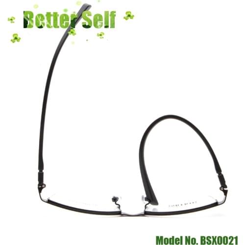 Metal Eyeglasses Frame 2020 New BSX0021 Mens Half Rim Spectacle Frames Men Alloy Glasses Better Self Casual Small Face Optical