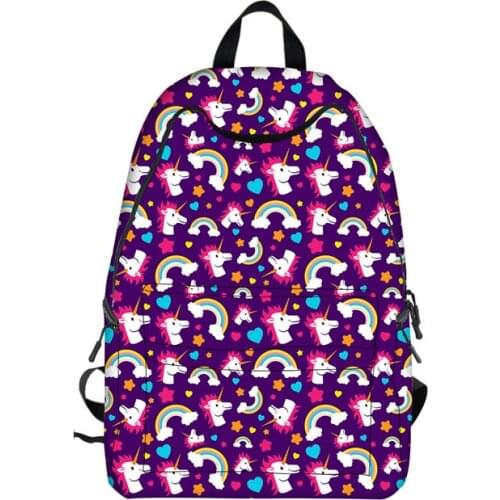 M422 Printed Fashion Backpack Unicorn Large Capacity College Fresh Travelling Bag Women Girl Lovely Bag Wholesale
