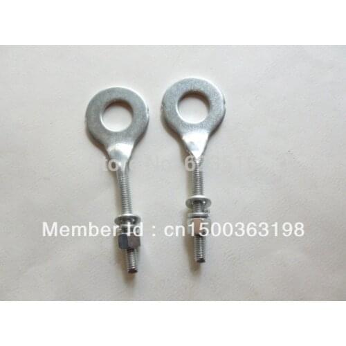 NEW Pair of Rear Wheel Chain Adjusters Tensioner Hole 15mm Chinese GY125,GY200 Pit bike 125cc, 150cc ZS125GY, LF125GY-6