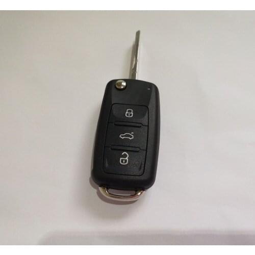 2015 New ! 3 Buttons Flip Folding Remote Key Shell For New Skoda Octavia Elite Superb FOB Blank Key Case