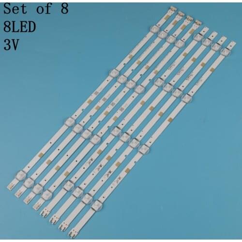 New Kit 8 PCS LED Backlight strip For LG 40LF630V 40LF570V INNOTEK 40 DRT4.0 DRT 4.0 3.0 40 inch A B SVL400 6916L-0885A