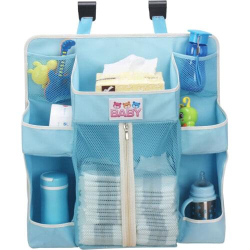 Baby Crib Organizer Foldable Bed Hanging Bag for Infant Bed Accessories Essentials Diaper Storage Box Cradle Bag Bedding Set