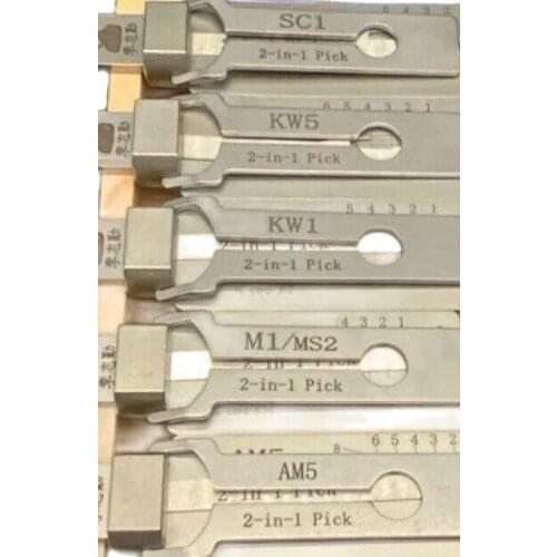 Original Lishi 2 in 1 sc1 sc4 kw1 kw5 Decoder for Locksmith Repairing Tools