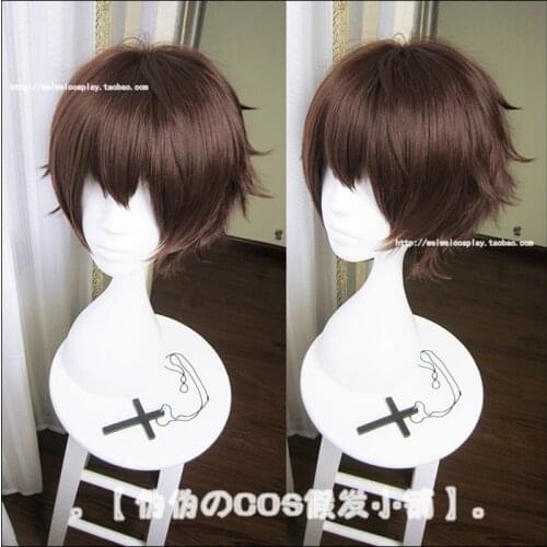 Owari no Seraph Of The End Yoichi Saotome Short Brown Heat Resistant Hair Cosplay Costume Wig + Free Wig Cap