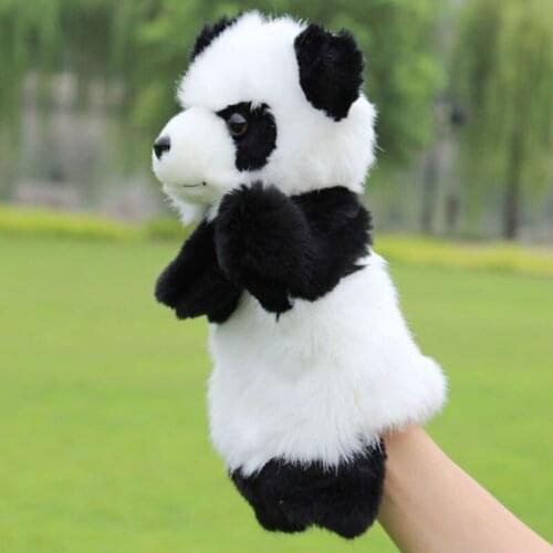 Panda Hand Puppet Baby Kids Plush Doll Educational Toys Preschool Kindergarten GXMB