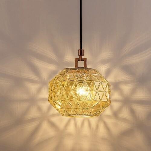 Nordic Light luxury glass led chandelier hotel guest room restaurant bar bedroom designer Chandelier