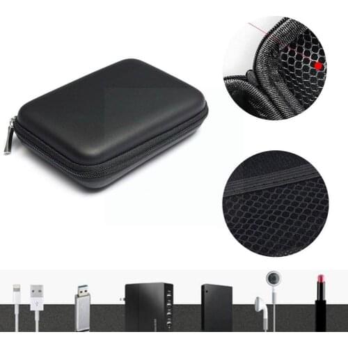 2.5" HDD Bag External USB Hard Drive Disk Travel Carry Pouch Bag For PC Earphone Disk Case Laptop Usb Case Cable Cover Hard G4C9