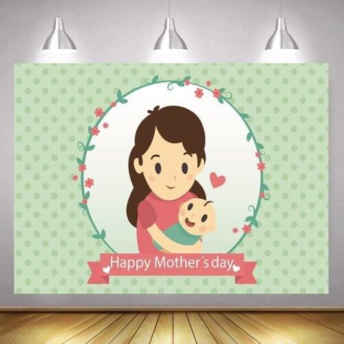 Happy Mothers Day Family Love Theme Photography Background Studio Shooting Photo Festival Decoration Kids Custom Vinyl Backdrop