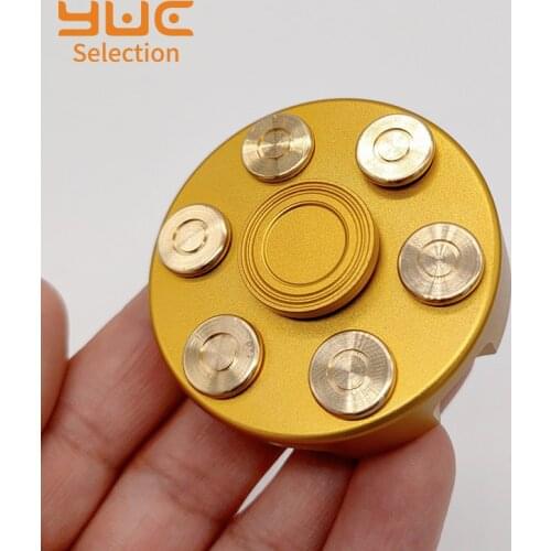 YUC Brass Top Spinner Gyro Kids Toys Fidget Spinner Metal Hand Toy High Precision Detachable Adult Desk Toy Wholesale Unzip Toys