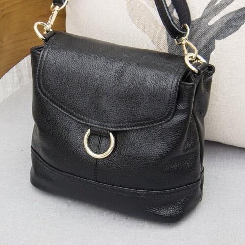 Hot sale genuine leather women messenger bag Cowhide one shoulder bag Varied color Optional L094