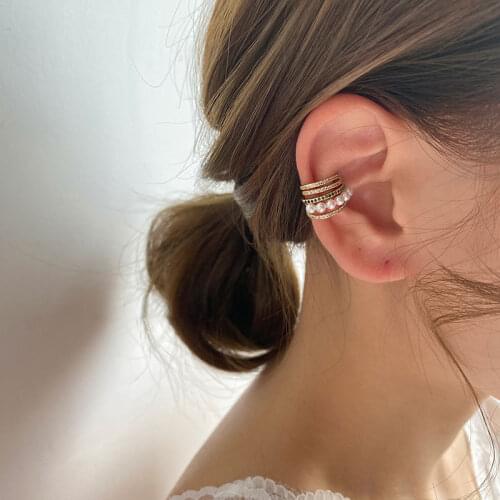 Woman Earings Fashion Retro Single No Pierced Ear clip Female Jewelry Asymmetric Statement Womens Earrings Lady Accessories