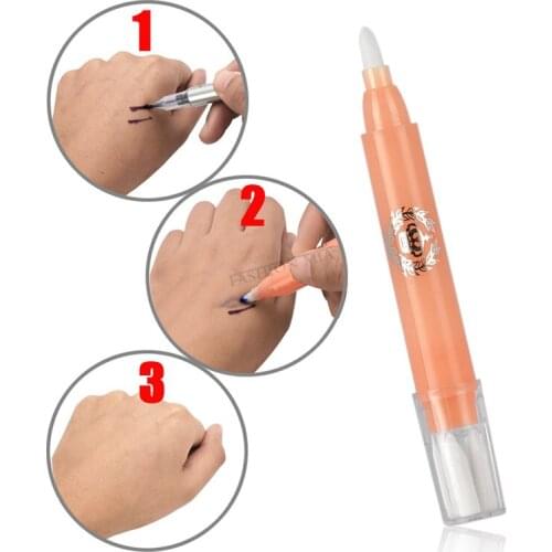 1pcs Microblading Skin Surgical Eyebrow Marker Pen with Magic Eraser Remover Brush Scribe Tool Tattoo Supplies Tattoo Accesories
