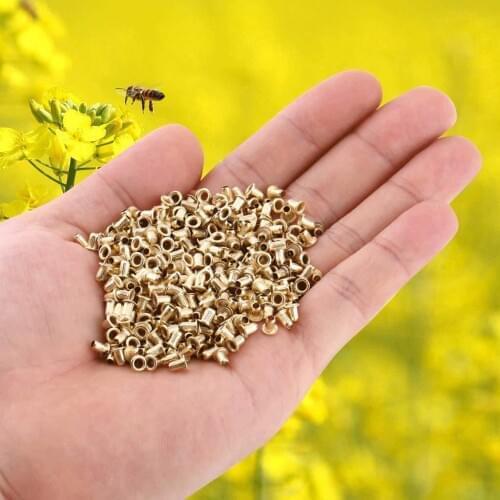 1100pcs Bee Beehive Threading Hole Nest Box Apiculture Copper Eyes a Tool of Beekeeping Protect Nest Box Nest Foundation