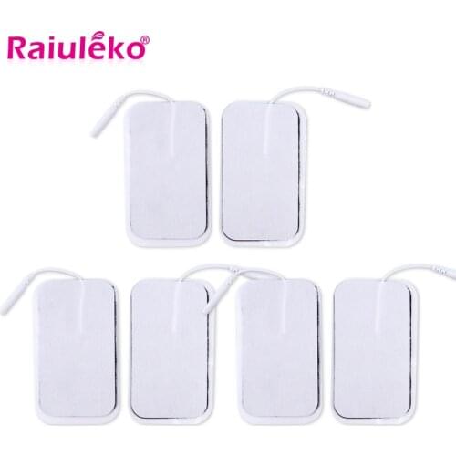 20 Pcs 9x5cm 2mm Plug Reusable Tens Electrodes Electrode Pads for Pulse Digital Physiotherapy Muscle Stimulator Electrodes