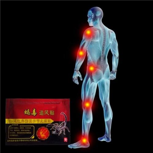 24PCS/3Bags Scorpion Venom Pain Relief Patch Chinese Medical Plaster Neck/Knee/Back Analgesic Patches wholesale