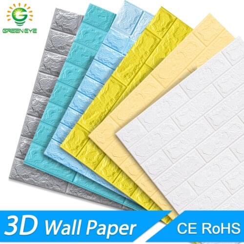 3D Wallpaper DIY Marble Brick Peel and Self-Adhesive Wall Stickers 70cm*77cm Waterproof for Kitchen Bathroom Wall Decal Sticker