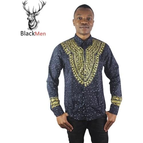 African Clothes hip hop Africa Dashiki Shirts 3d Golden printed Dashiki clothing Shirt 2020