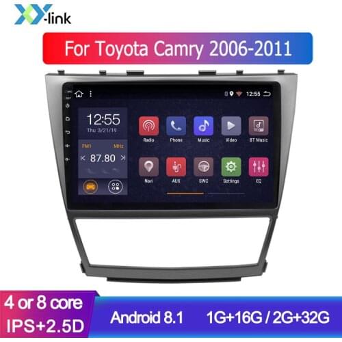 CAR GPS Navigation system android for Toyota camry 2006-2011 accessory Bluetooth/TV/WIFI/USB/Radio/mp3/multimedia no din dvd dvr