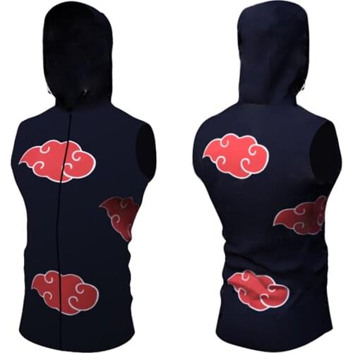 Brand Gyms Clothing Mens Bodybuilding Hooded Tank Top Cartoon Sleeveless Vest Sweatshirt Fitness Workout Sportswear Tops Male