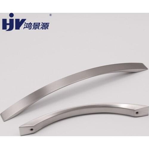 HJY Modern Simple Handles Silver Cupboard Knobs Pulls Drawer Furniture Handle Cabinet Alloy Door Kitchen Knobs Handles D038