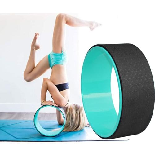 Yoga Wheel Pilates Circle TPE Professional Yoga Bodybuilding Roller Gym Slimming Plastic Nonslip Waist Back Training Pilate Ring
