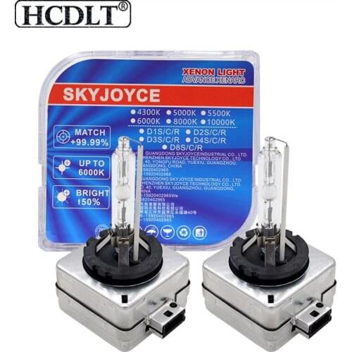 HCDLT 2PCS Super Vision 35W 55W D1S D3S Car Headlight Replacement Bulbs 4300K 5000K 6000K 8000K D1R D3R Car Xenon HID Bulb Lamp
