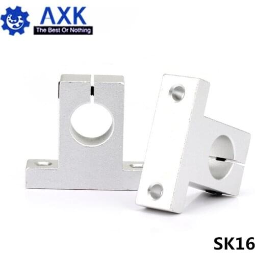 Hot sale 1pc SK16 16mm linear bearing rail shaft support XYZ Table CNC Router SH16A