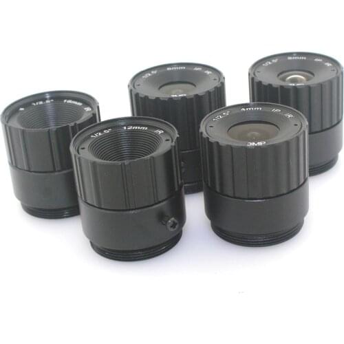 Megapixel CCTV manual aperture fixed focus 25mm visual surveillance lens CCD camera CS interface lens