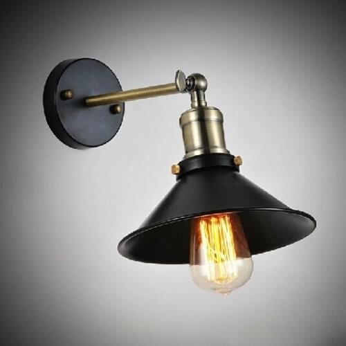 Wall Lamps single bedroom Black Dance Festival A designer of American country Vintage industrial ware house wall lamp GY119
