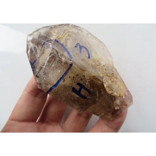 AA Natural Clear Quartz Crystal Herkimer Diamond With Great Rainbows 133.4g