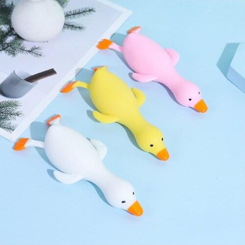 New Duck Squeeze Music Memory Sand Filling Sand Stretch Vent Decompression Squeeze Music Toy TPR Childrens Toy