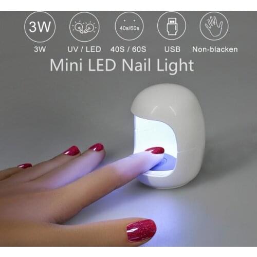Portable 3W/9W Mini Small LED Manicure Light Egg Shape Phototherapy Lamp Mini LED Nail Light Nail Phototherapy Machine Nail Art