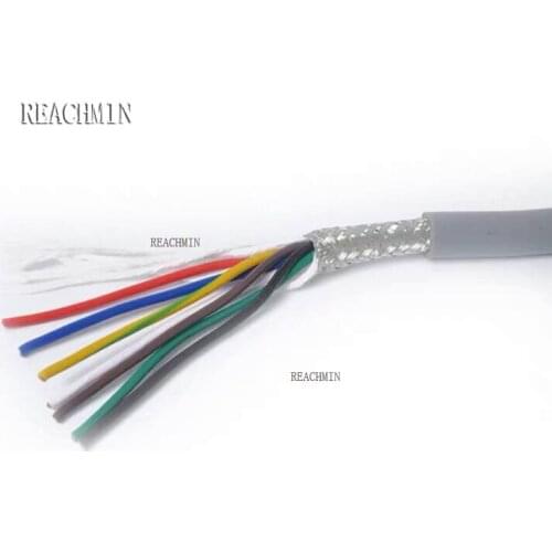 Wire and cable 17AWG 1mm2 multi-core shielded cable RVVP 2/3/4/5/6/7/8/10/12/14/16/20/24 anti-interference control line signal l