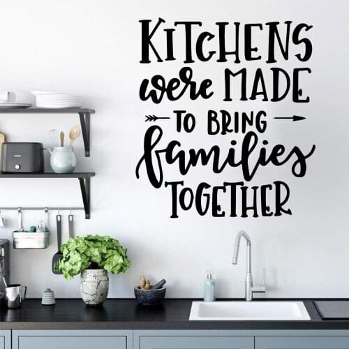 Romantic kitchen Decal Removable Vinyl Mural Poster For Living Room Kids Room Vinyl Mural Decal