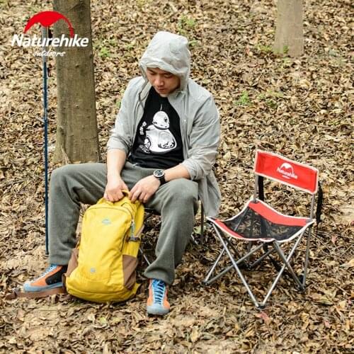 Naturehike foldable camping chair portable outdoor fishing beach chair small campstool nh16j001-j