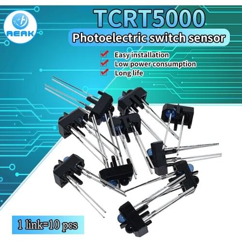 10PCS TCRT5000L TCRT5000 Reflective Optical Sensor Infrared IR Photoelectric Switch