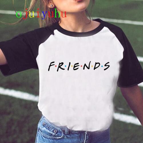 Friends Tv Show Funny T Shirt Women Harajuku Best Friends Anime T-shirt Ullzang Graphic Tshirt Fashion Top Tees Female 90s