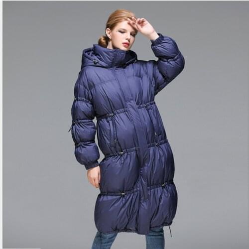 2020 Winter New Womens Collection Coat Length Women long white duck down Jacket Soft Parka Windproof clothes overcoat outwears