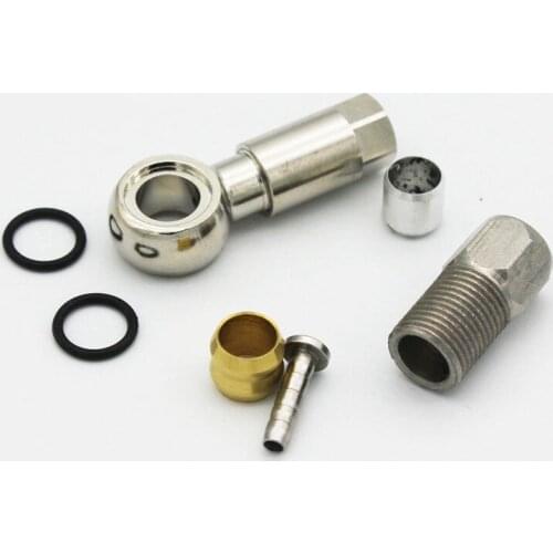 1 Set New Bike Bicycle Tube Tubing Fittings BH90 Olive Head For SHIMANO SLX XT XTR Stainless Steel Aluminum Alloy