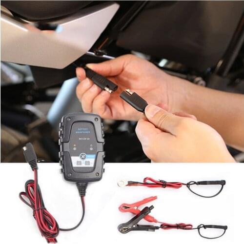 6V 12V 1A Automatic Smart Battery Charger Maintainer for Auto Car Motorcycle Lawn Mower ATV RV SUV