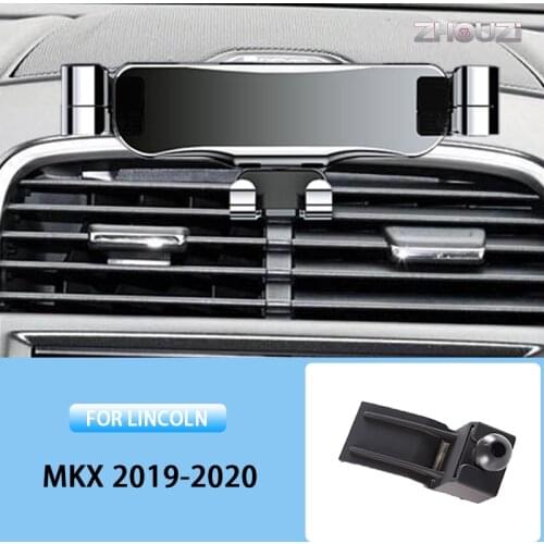Car Cellphone Mobile Phone Holder For Lincoln MKX 2019 2020 Air Vent Mounts Stand GPS Gravity Navigation Bracket Car Accessories