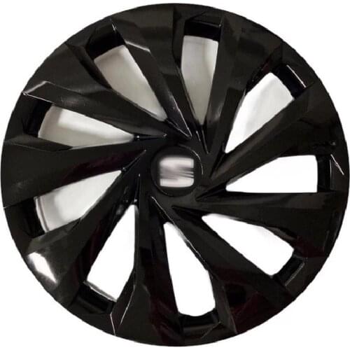 Car Wheel Cover Rim R15 inch Piano Bright Black Hub Flexible Caps Seat Ibiza Leon Exeo Toledo 4pcs/set Tuning With Emblem