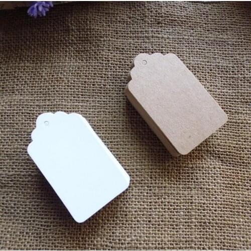 Free shipping Wholesale Brown Kraft Paper Wedding Tags Luggage DIY Blank price Gift Hang tag 100pcs