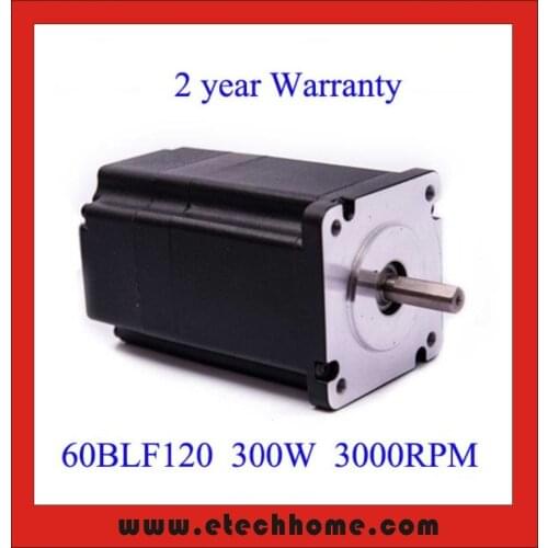 Brushless DC Motor 48V 300W 3000rpm Square Flange 60 mm